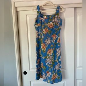 Blue Floral Talbots Dress